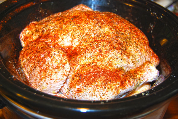 Whole chicken in Slow Cooker
